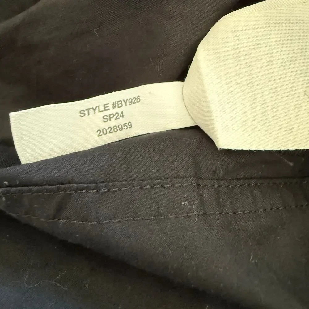 j.‎ crew fitted-waist shirtdress stretch cotton poplin black by926 women size 00